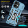 iPhone 17 Armor PC + TPU Camera Shield Phone Case - Light Blue