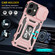 iPhone 17 Armor PC + TPU Camera Shield Phone Case - Rose Gold