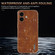 iPhone 17 AZNS Electroplated Frame Crocodile Texture Full Coverage Phone Case - Black