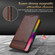 iPhone 17 AZNS Magnetic Calf Texture Flip Leather Phone Case - Dark Green