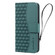 iPhone 17 Business Diamond Buckle Leather Phone Case with Lanyard - Green