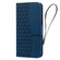 iPhone 17 Business Diamond Buckle Leather Phone Case with Lanyard - Royal Blue