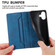 iPhone 17 Business Solid Color Magnetic RFID Leather Phone Case - Blue