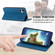 iPhone 17 Business Solid Color Magnetic RFID Leather Phone Case - Blue
