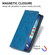 iPhone 17 Business Solid Color Magnetic RFID Leather Phone Case - Blue