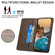 iPhone 17 Business Solid Color Magnetic RFID Leather Phone Case - Brown