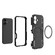 iPhone 17 Butterfly Armor MagSafe Magnetic Ring Shockproof Phone Case - Black