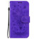 iPhone 17 Butterfly Rose Embossed Leather Phone Case - Purple