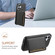 iPhone 17 Calf Texture Card Bag Design Full Coverage Phone Case - Black