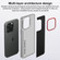 iPhone 17 Camera Design Diamond Texture Leather PC Phone Case - Red