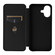 iPhone 17 Carbon Fiber Texture Flip Leather Phone Case - Black