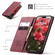 iPhone 17 CaseMe 013 Multifunctional Horizontal Flip Leather Phone Case - Red