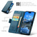 iPhone 17 CaseMe 023 Butterfly Buckle Litchi Texture RFID Anti-theft Leather Phone Case - Blue