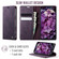 iPhone 17 CaseMe 033 Calf Leather Lining Microfibre RFID Blocking Phone Case - Purple