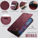 iPhone 17 CaseMe 033 Calf Leather Lining Microfibre RFID Blocking Phone Case - Red