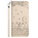 iPhone 17 Cat Embossing Pattern Leather Phone Case with Lanyard - Beige