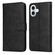 iPhone 17 Classic Calf Texture Flip Leather Phone Case - Black