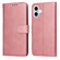 iPhone 17 Classic Calf Texture Flip Leather Phone Case - Rose Gold