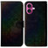 iPhone 17 Colorful Magnetic Buckle Leather Phone Case - Black