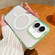 iPhone 17 Contrast Color Gradient Transparent MagSafe Phone Case - Green + Blue