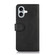 iPhone 17 Cow Texture Leather Phone Case - Black