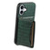 iPhone 17 Crocodile Texture Card Bag Design Full Coverage Phone Case - Green