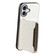 iPhone 17 Crocodile Texture Card Bag Design Full Coverage Phone Case - White