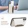iPhone 17 Crocodile Texture Card Bag Design Full Coverage Phone Case - White