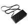 iPhone 17 Crossbody Rhombic Zipper Tower Buckle Leather Phone Case with Lanyard - Black