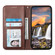iPhone 17 Cubic Grid Calf Texture Magnetic Leather Phone Case - Brown