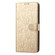 iPhone 17 Daisy Embossed Leather Phone Case - Gold