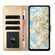 iPhone 17 Daisy Embossed Leather Phone Case - Gold