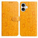 iPhone 17 Daisy Embossed Leather Phone Case - Yellow