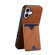 iPhone 17 Denior D06 PU Back Cover Card Slot Holder Phone Case - Brown