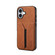 iPhone 17 Denior D07 DV Elastic Card Slot PU Back Cover Phone Case - Brown