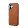 iPhone 17 Denior D09 PU Dual Card Slot Back Cover Phone Case - Brown