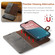 iPhone 17 DG.MING Crazy Horse Texture Detachable Magnetic Leather Phone Case - Grey