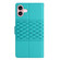 iPhone 17 Diamond Embossed Skin Feel Leather Phone Case - Blue