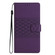 iPhone 17 Diamond Embossed Skin Feel Leather Phone Case - Purple