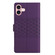 iPhone 17 Diamond Embossed Skin Feel Leather Phone Case - Purple