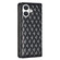 iPhone 17 Diamond Lattice Magnetic Leather Flip Phone Case - Black