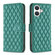 iPhone 17 Diamond Lattice Wallet Flip Leather Phone Case - Green