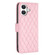 iPhone 17 Diamond Lattice Wallet Flip Leather Phone Case - Pink