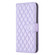 iPhone 17 Diamond Lattice Wallet Flip Leather Phone Case - Purple