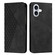 iPhone 17 Diamond Splicing Skin Feel Magnetic Leather Phone Case - Black