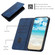 iPhone 17 Diamond Splicing Skin Feel Magnetic Leather Phone Case - Blue