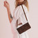 iPhone 17 Dream Triangle Leather Phone Case with Lanyard - Brown