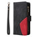 iPhone 17 Dual-color 9 Card Slots Zipper Wallet Leather Phone Case - Black
