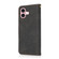 iPhone 17 Dual-color Stitching Leather Phone Case - Black Brown