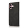 iPhone 17 Dual-color Stitching Leather Phone Case - Black Rose Gold
